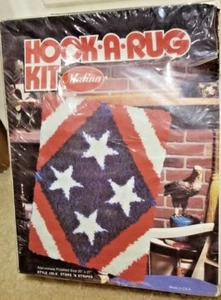 Malina Hook A Rug Kit # 25-9 Stars N Stripes 20" x 27" Complete Kit - Picture 1 of 3