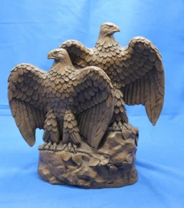 EL DOBLE ÁGUILA DEWITT BRONCE FUNDIDO 141/3500 EE. UU. DECORACIÓN ARTE SOCIEDAD BICENTENARIO - Imagen 1 de 14
