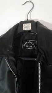ALEXANDER JEANS Quality Black Zippered Coat Jacket Female Unisex Size M - Picture 1 of 12