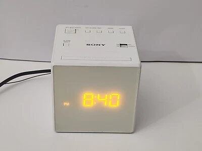 Sony ICF-C1 Digital Clock Radio - White - Image 1 of 4