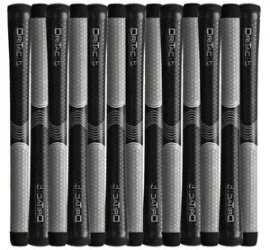 Winn Dri-Tac LT (Less Taper) Black Gray Oversize Golf Grip 7LTDT-BKG - Picture 1 of 13