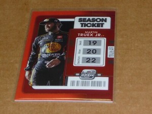 2022 Panini Chronicles RACING MARTIN TRUEX JR CONTENDERS OPTIC RED /99 O3062