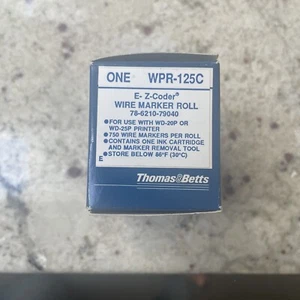 THOMAS & BETTS WPR-125C E-Z CODER WIRE MARKER ROLL - Picture 1 of 3