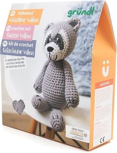 Gründl Häkelset Waschbär Wilma 15cm 6 Teile Kreativset Häkeln Nähset Bastelset - Bild 1 von 1