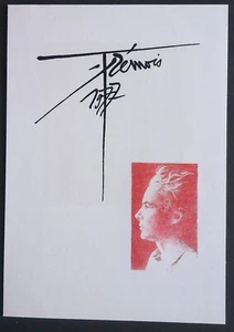 Philatelistische Beilage Gemälde Tremois Maler Der Abdruck der Liebe - Bild 1 von 3