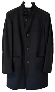 BOSS, HUGO BOSS, Pre-owned, Men’s Black Overcoat, Wool/Cashmere, IT 50, Exc Cond - Picture 1 of 17