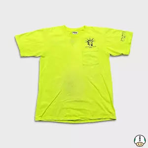 Vintage 2002 United States T Shirt Mens Large Green First Class Hero Pocket Tee - Picture 1 of 11