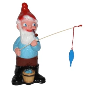 Figura De Gnomo Como Pescador H 35 CM De Pie Gnomo De Jardín - Imagen 1 de 4