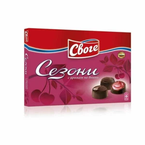 Sour Cherry Chocolates Svoge Seasons 160g - vintage flavor of communist Bulgaria - Picture 1 of 3
