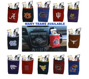 NCAA Vent Pocket Organizer Embroidered team Logo-Fits All Cars NWT OU Alabama TN - Picture 1 of 30