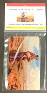 Calendario tascabile Atchison Topeka & Santa Fe 1978 - "L'agnello perduto" - Foto 1 di 3