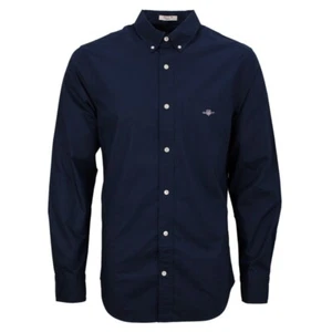 Gant Men's Shirt Regular Fit Blue 3000100 410 Navy - Picture 1 of 7