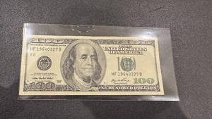 Birthday/Anniversary Note 1964/03/27, $100 Dollar Bill, fancy serial number note - Picture 1 of 2