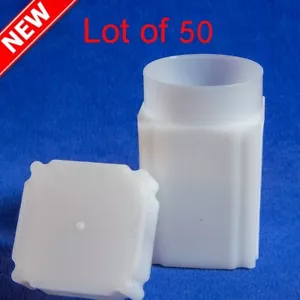 Lot Of 50 Square Tubes For American Silver Eagle 1 Oz Dollar Coins Long Term New - Picture 1 of 7
