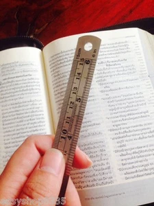 6"Stainless Hardened Ruler Bookmark for Journal Note Book Diary/Buy 3 get 1 Free - Picture 1 of 3