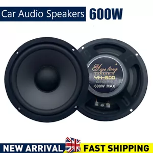 2pcs 6.5" 600W Car Coaxial Auto Music Stereo Full Range Frequency Hifi Speakers - Picture 1 of 10