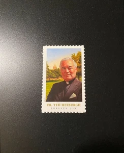 U.S. Scott #5241 Father Theodore "Ted" Hesburgh 2017 49¢ S/A Single Stamp MNH - Picture 1 of 2