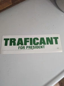 James A. Trafficant for President Ohio Congressman Campaign Democrat Ephemera - Picture 1 of 1