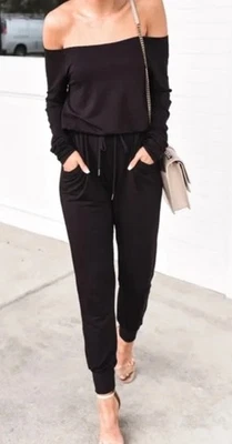 Mono Jogger Express X Olivia Culpo Negro Manga Larga Cuello Barco Mediano Foto 1 de 4