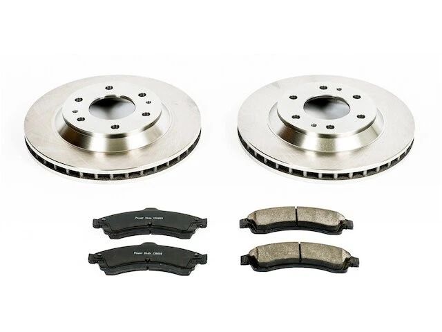 前刹车片和转子套件电源停止 45YBDT88 适用于别克 Rainier 2004 2005 — 第 1/1 张图片