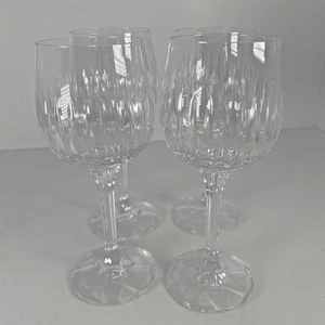 Schott-Zwiesel Westminster Crystal Wine Glasses Ribbed Set of 4 **READ** 1 Chip - Bild 1 von 10