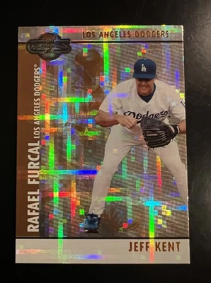 2008🔥Jeff Kent Rafael Furcal🔥Topps Co-Signers Hyper Plaid Bronze /75 Dodgers  - Image 1 of 2