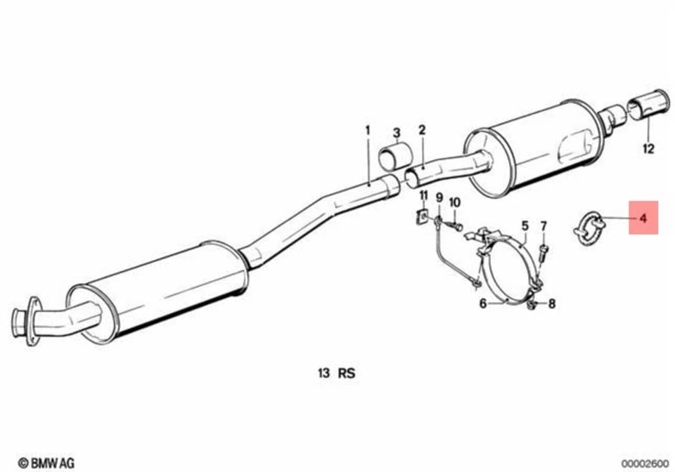 Genuine BMW M3 M5 CMS E12 E23 E24 E28 E30 E32 E34 316 Rubber Ring 18211712838 - Image 1 of 1