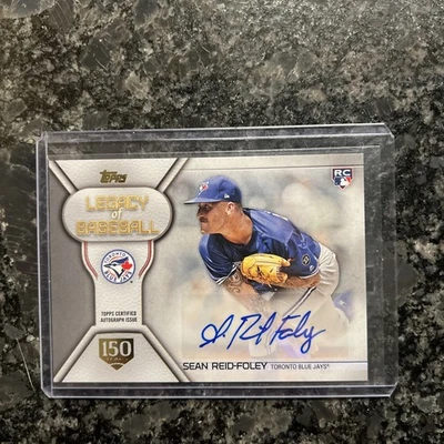 2019 TOPPS LEGACY OF BASEBALL AUTO’s SEAN REID-FOLEY LEGACY OF BASEBALL #31/150 - Image 1 of 3