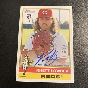 2025 Topps Heritage Rhett Lowder Real One Auto RC, Reds - Picture 1 of 10