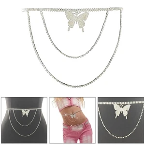 Girls Glittering Waist Belt for Banquet Idol Costume Jewelry Waist Body Jewelry - Picture 1 of 7