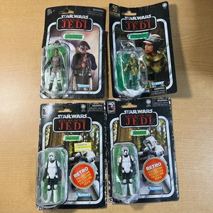 Star Wars Retro Collection Return of the Jedi Konvolut 4 Figuren (beschädigte Box) - Bild 1 von 6