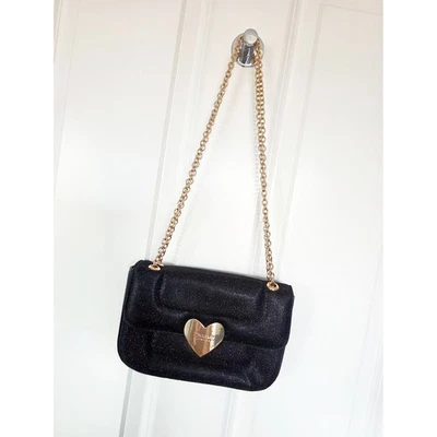 Dune London Black Sparkle Heart Clasp Shoulder Bag - VGC - Image 1 of 4