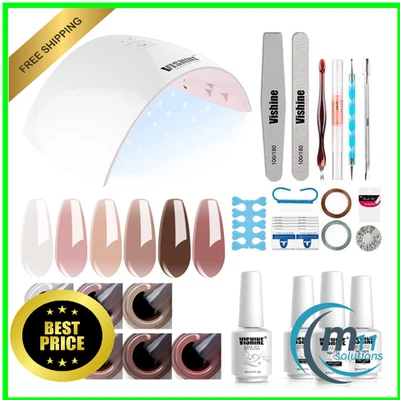 UV LED Nagellampe | 6 Farben Gel Nagellack Set | DIY Nagelkunst - Bild 1 von 4