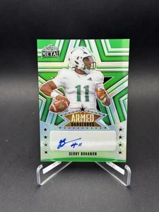 2024 Leaf Metal Armed and Dangerous Gerry Bohanon #AD-GB1 Green Prismatic Auto/5 - Picture 1 of 2
