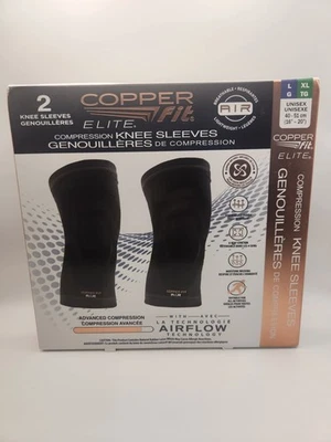 Copper Fit Compression Knee Sleeves Size L/XL 2pk - Image 1 of 2