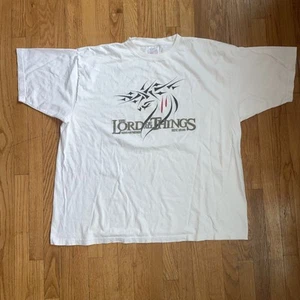 VTG Jesus LORD ALL THINGS Lord Of The Rings Flip Parody Spoof T Shirt 2XL White - Picture 1 of 6