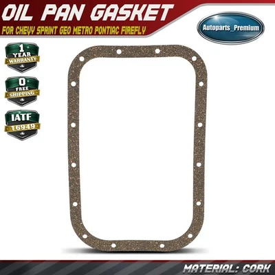 Junta del cárter de aceite del motor para Chevy Sprint Geo Metro Pontiac Firefly Suzuki Swift Foto 1 de 4