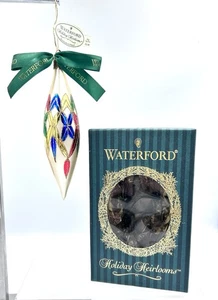 Vintage Waterford Holiday Erbstück Lismore Eiszapfen 6" Glas Ornament 1999 Polen - Bild 1 von 5