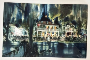 Impresión de póster conceptual Piratas del Caribe Blue Bayou Disneyland 11x17 - Imagen 1 de 4