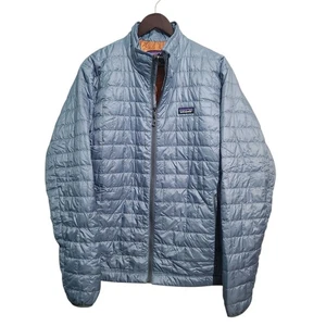 Patagonia Men's Nano Puff Jacket Light Plume Grey Size Large - Picture 1 of 6