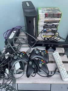Microsoft Xbox 360 Console 120GB + 18 Games READ - Picture 1 of 7