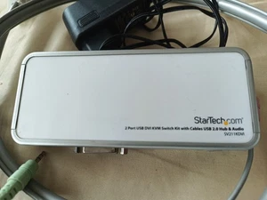 StarTech 2-Port USB DVI KVM Switch-Set & Kabeln, USB 2.0 Hub und Audio SV211KDVI - Bild 1 von 5