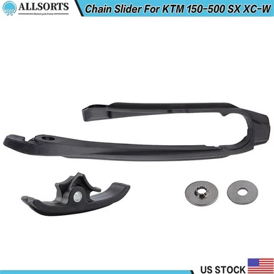 Swingarm Chain Slider For KTM 150 250 300 350 450 500 SX XC XC-W EXC EXC-F Black - Image 1 of 4