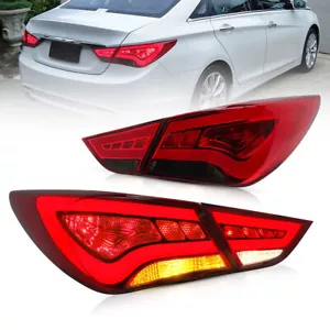 VLAND Tail Lights For 2011-2014 Hyundai Sonata LED Rear Lights Lamp Assembly Set - Foto 1 di 10