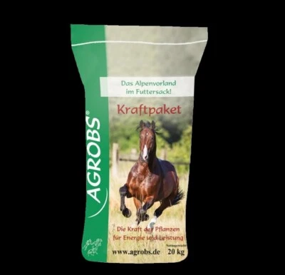 Agrobs PRE ALPIN Kraftpaket 20 kg Pferdefutter Maiscobs Luzernecobs melassefrei