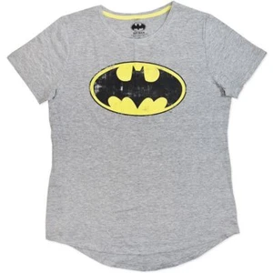 NEW DC COMICS GREY VINTAGE PRINT BATMAN LADIES TOP TEE SHIRT SIZE 12,20,22 - Picture 1 of 1
