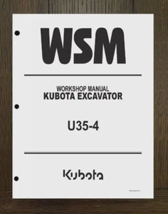 U35-4 BAGGER WERKSTATT SERVICE REPARATURANLEITUNG KUBOTA =- PAPIERHANDBUCH - Bild 1 von 13
