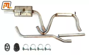 FORD Escort MK3 MK4 Auspuffanlage CVH 1,6l & 1,6i 66-77kW Big Bore Edelstahl - Bild 1 von 1