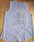 T83 Time and Tru Be Good Do Good sleeveless shirt tank top Size Small 