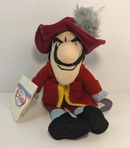 Disney Store Capitano Gancio Peter Pan Peluche con Etichetta 8" Sacchetto di Fagioli - Foto 1 di 12